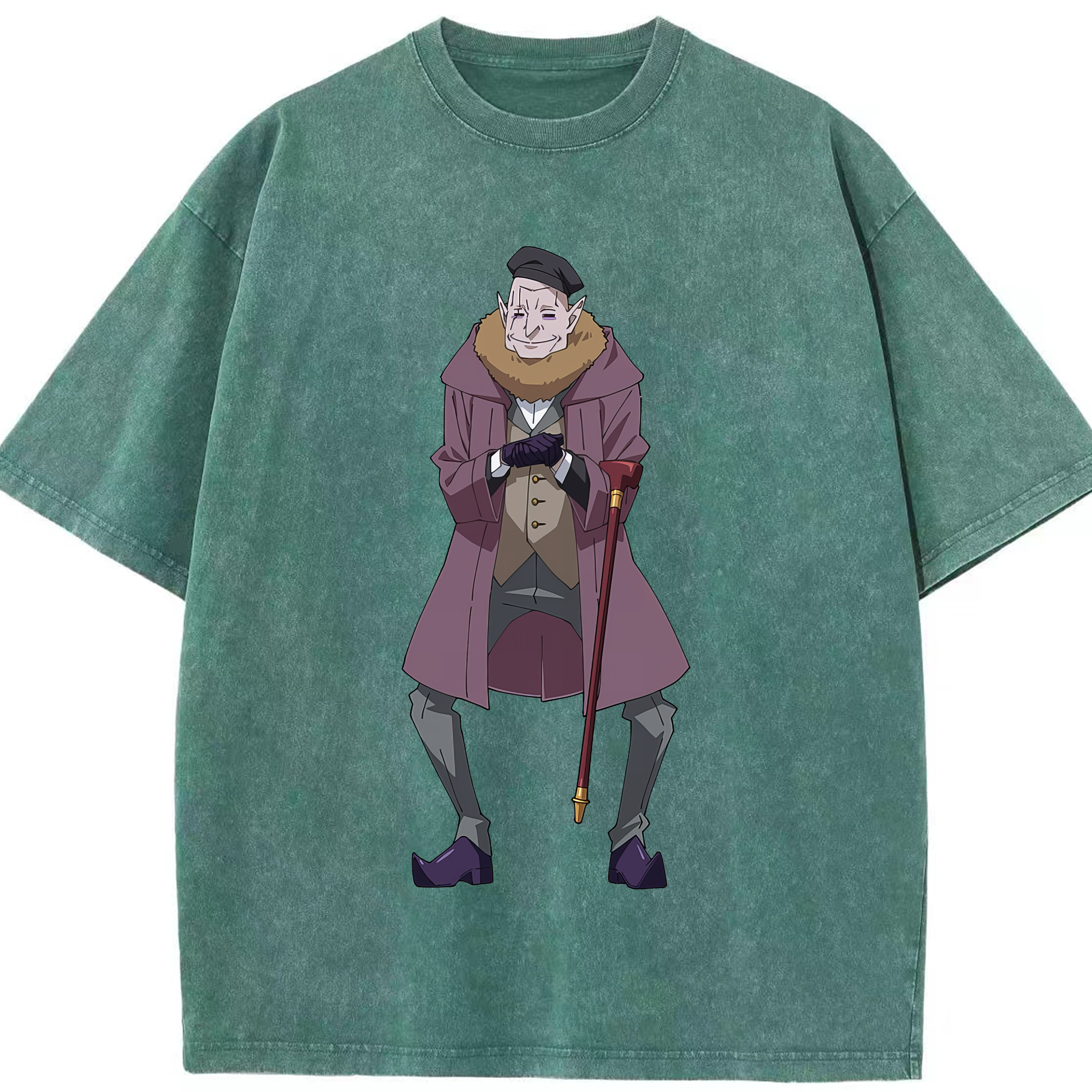 （画像用） 転スラ Regarding Reincarnated to Slime 綿100% ヴィンテージ風 半袖Tシャツ（フロントプリント）